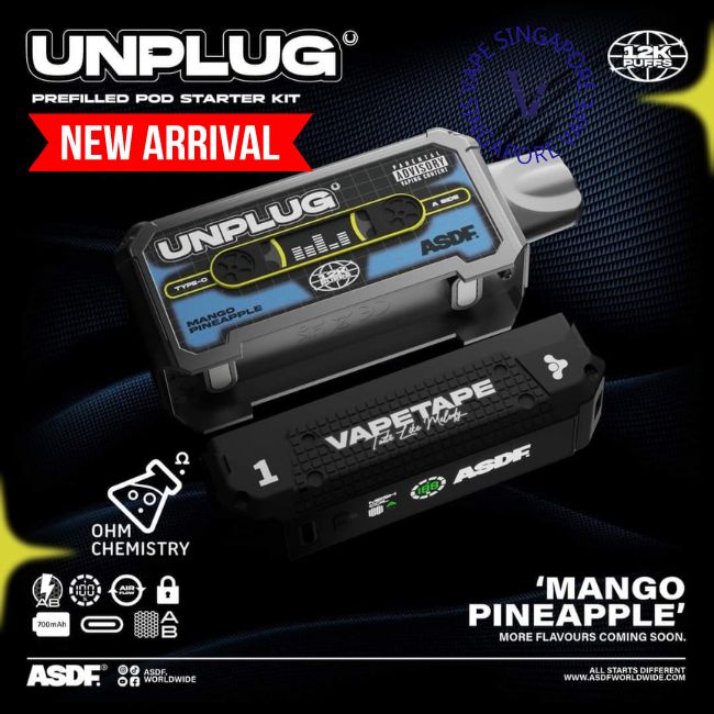 vapetape-unplug-pod-12k-mango-pineapple-disposable-vape-shop-singapore