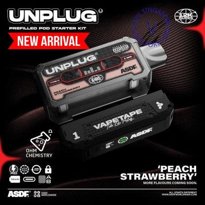 vapetape-unplug-pod-12k-peach-strawberry-disposable-vape-shop-singapore